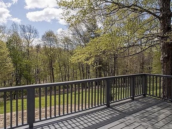 View from outdoor deck in early fall.