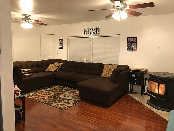 Living room and pellet stove