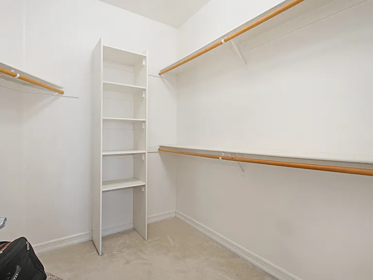 Same view of the closet when empty