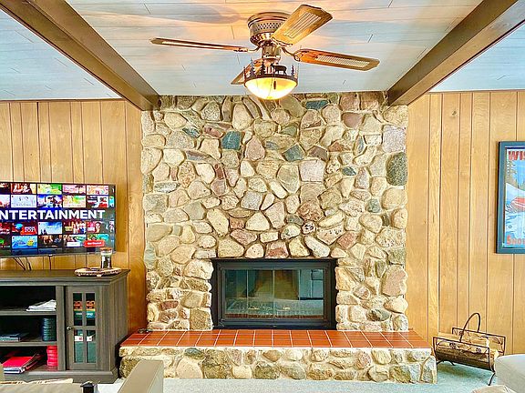 Upper Level - Living area fireplace