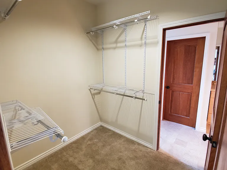 Walk-in closet.