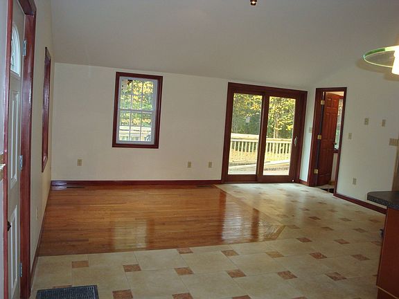 Lining Room with hardwood floors