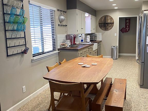 Dining area and kitchen