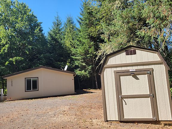 front of home and shed