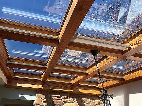 Huge skylights with shades