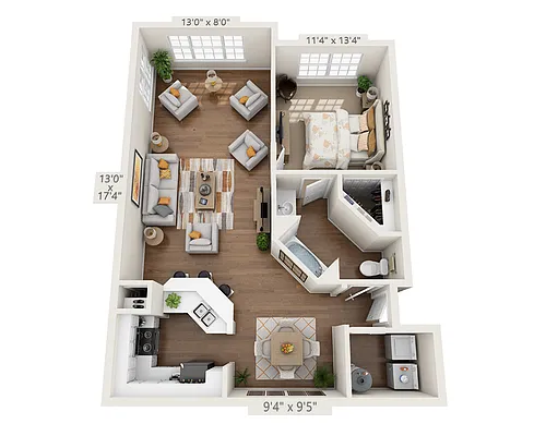 Floor plan Alana (Enclosed Solarium)