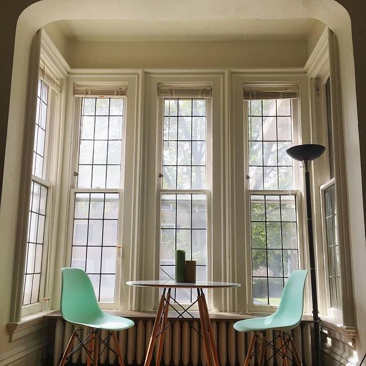 front window in living room