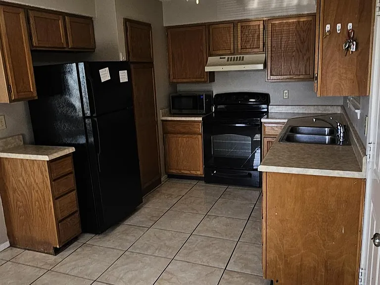 Plenty of cabinets for a home of this size. 960 sqft
