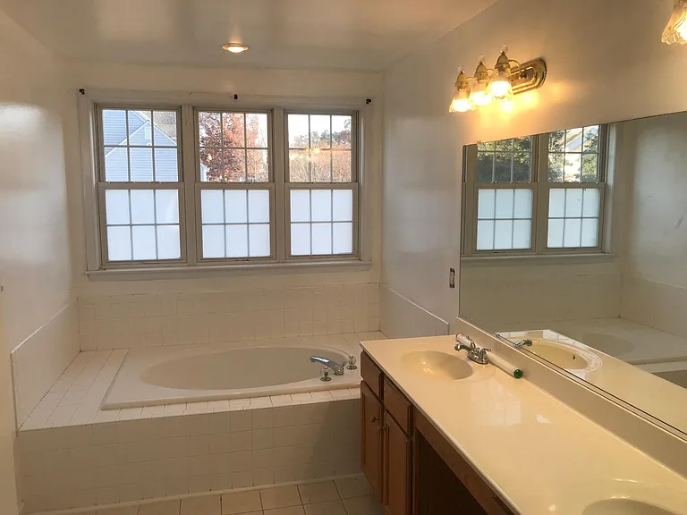 Master bathroom with tub