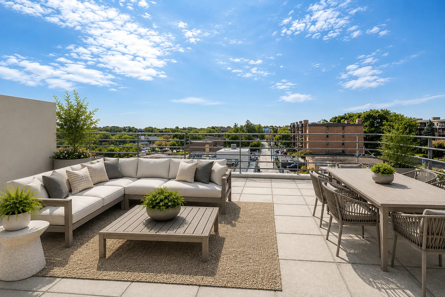 Brand-New 1 Bedroom in Downtown Highland Park | Private Terrace | Steps to Metra — Photo 3