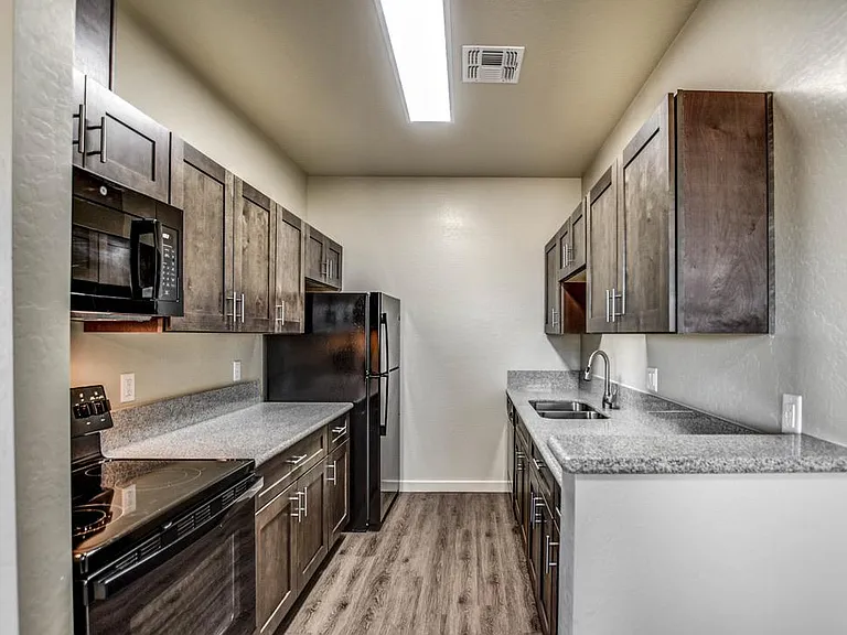 Looking into the kitchen