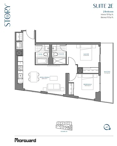 Floor plan 2 Bedroom, 2 Bathroom 2 Bed 2 Bath 9