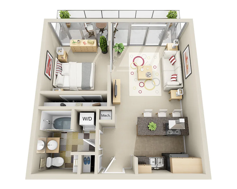 Floor plan Midrise A1G