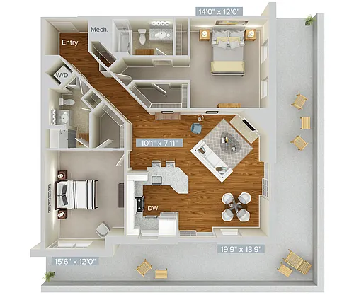 Floor plan B21-1277