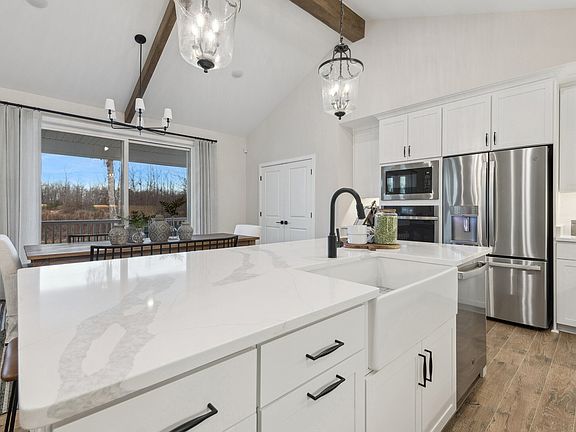 Kitchen with farmhouse sink