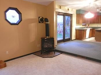 Gas fireplace in family room