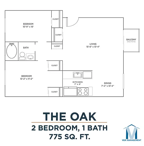 Floor plan The Oak