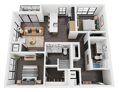 Floor plan Birch9 / 1007