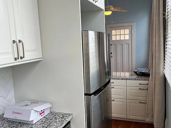 Kitchen is very efficient with ample storage space