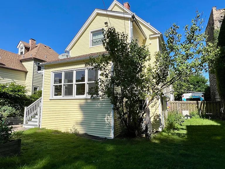 House sits on a double lot. Plenty of room for a pet and children.