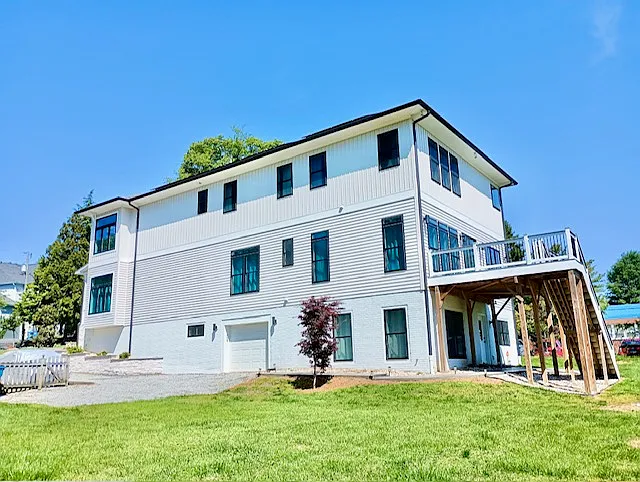 right of house facing the front of the house