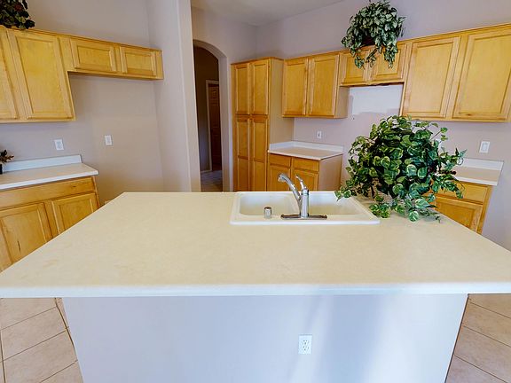 Nice island with seating