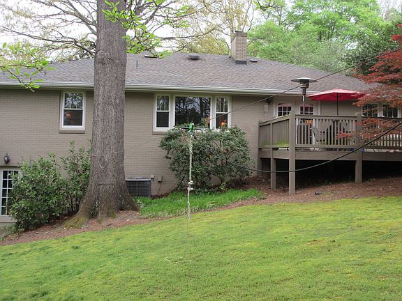 Spacious deck and backyard