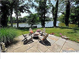 Blue Stone Patio to enjoy serene lake views