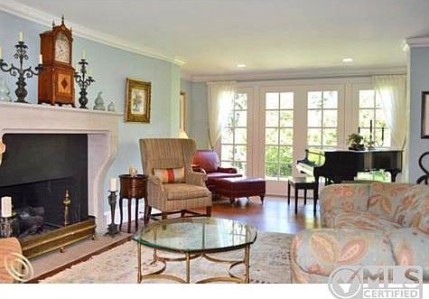 Living Room With Fireplace