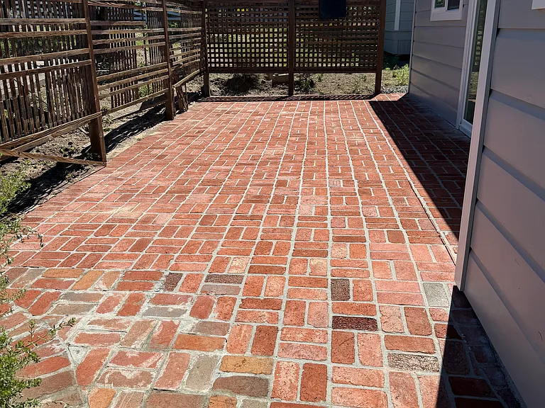 The patio area outside of Master bedroom