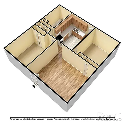 Floor plan 2 Bedroom -2nd Floor