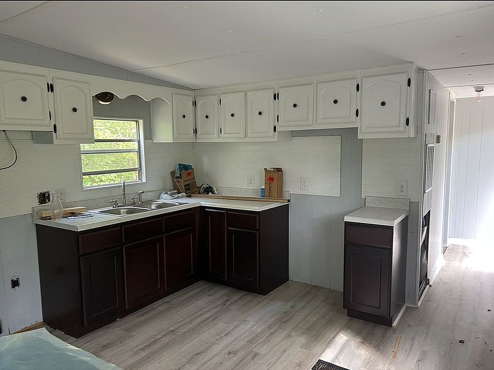 New cabinets, flooring, etc.