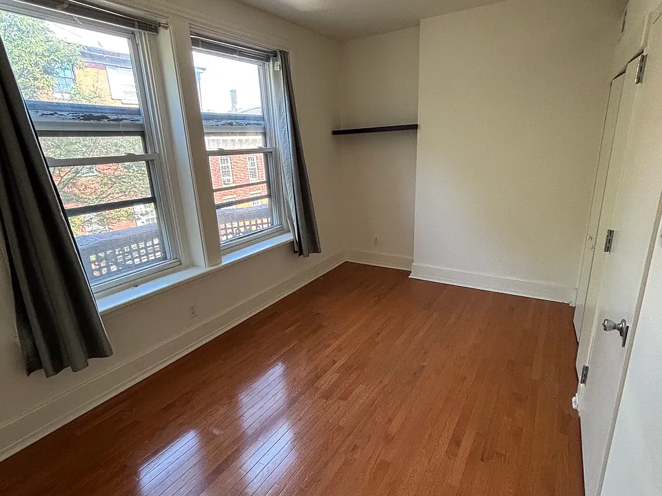 Large, spacious bedroom easily accommodates a king-size bed plus desk