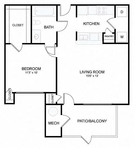 Floor plan 1B Renovation 4