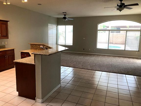 Kitchen and great room.