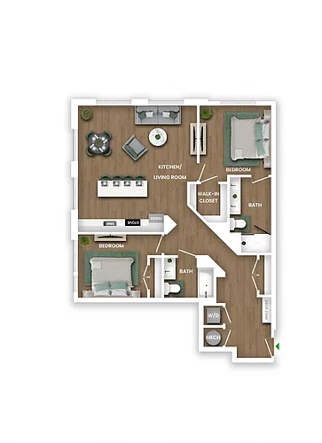 Floor plan B18B