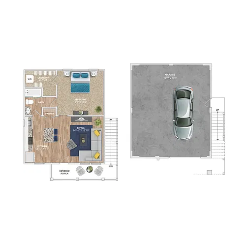 Floor plan Amelia w/Garage
