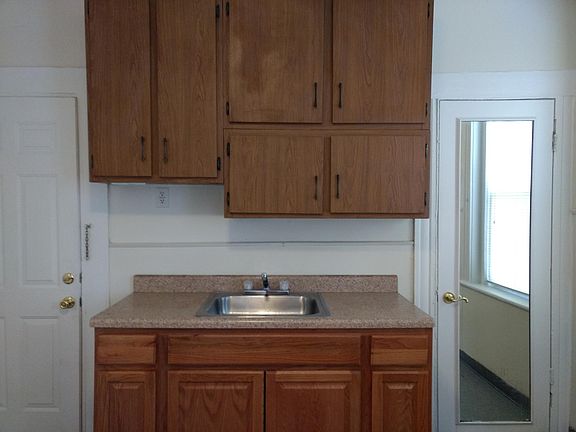 Kitchen with Pantry door on right