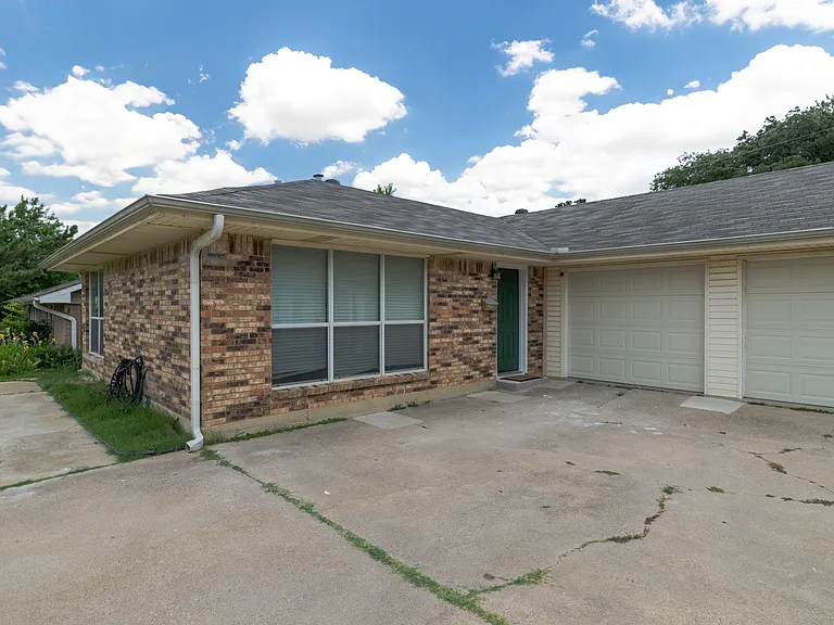 The front of the duplex.