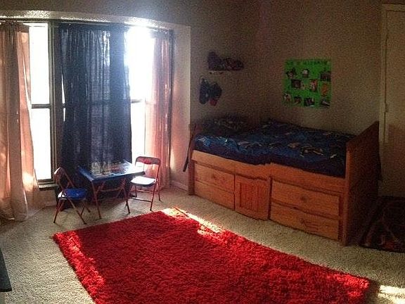 Upstairs bedroom also has a loft