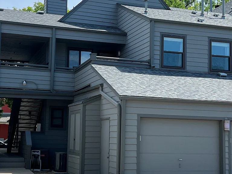 Enclosed, private garage with plenty of storage space. Unit has one reserved outside space as well.