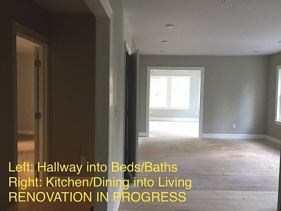 Hallway to Beds/Baths, Kitchen - IN PROGRESS