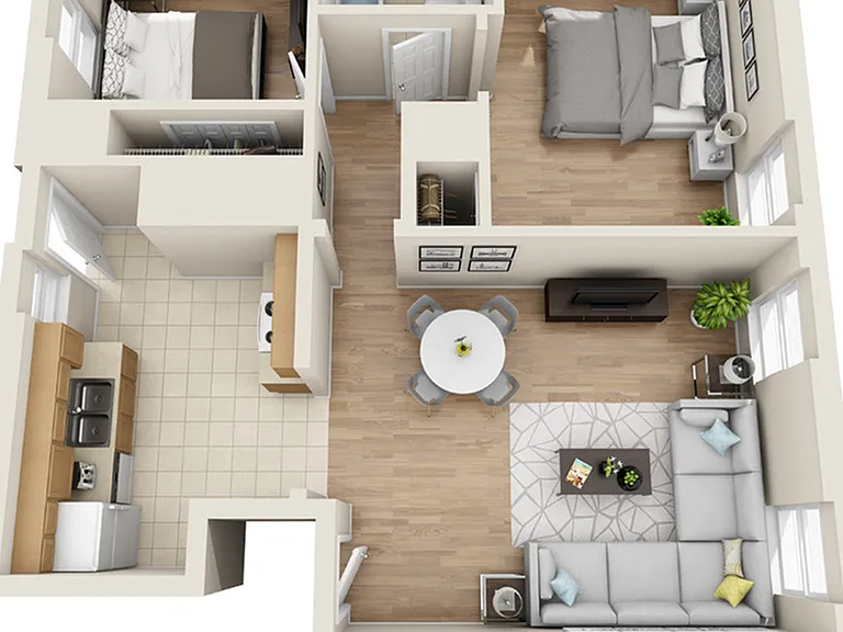 2 Bedroom | 1 Bathroom 2 Bedroom | 1 Bathroom