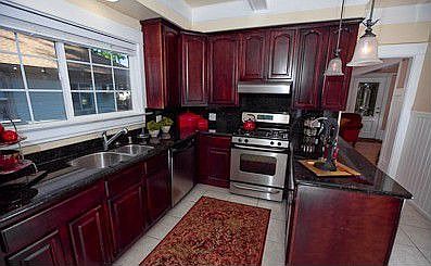 Kitchen with granite counters
