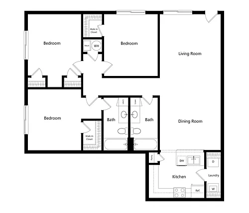 Floor plan Brand New Villas - 3 Bedroom