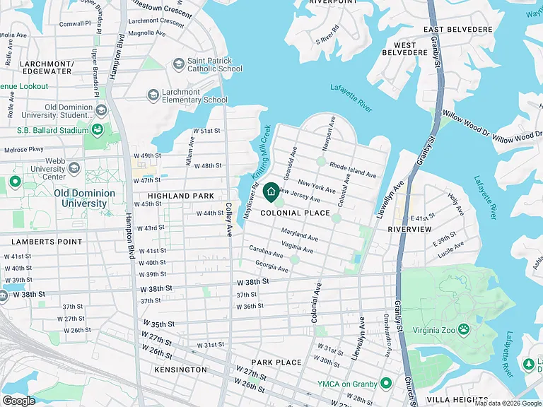 on map