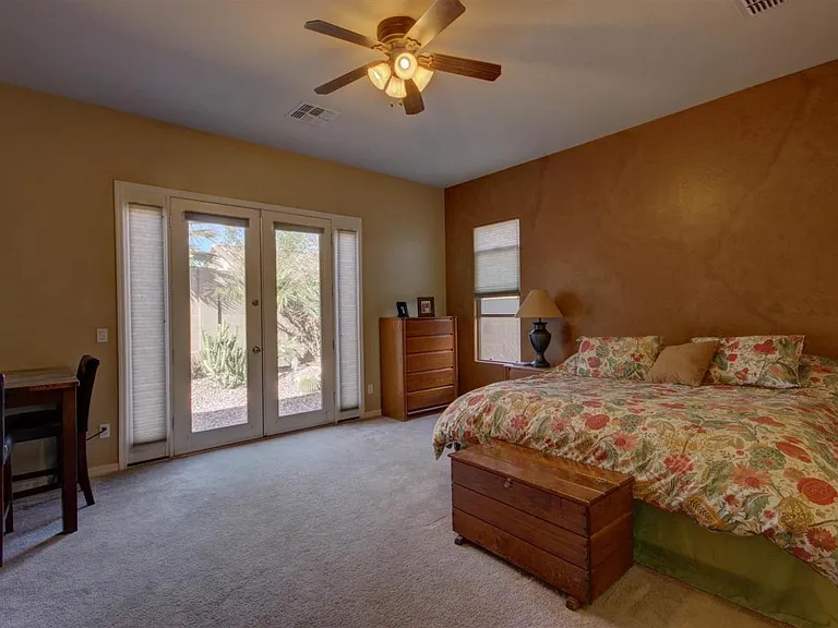 Master with French Doors to Backyard