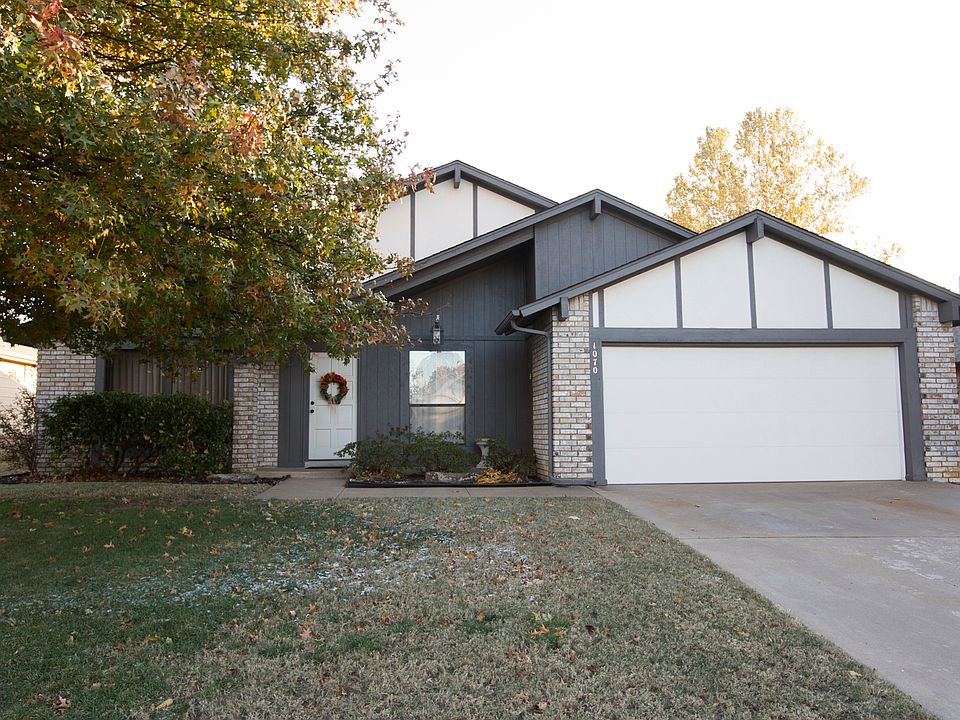 Traditional two car garage home