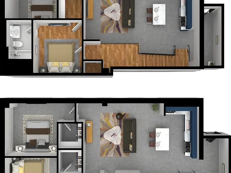 3 Bedroom Loft - Unit 1625