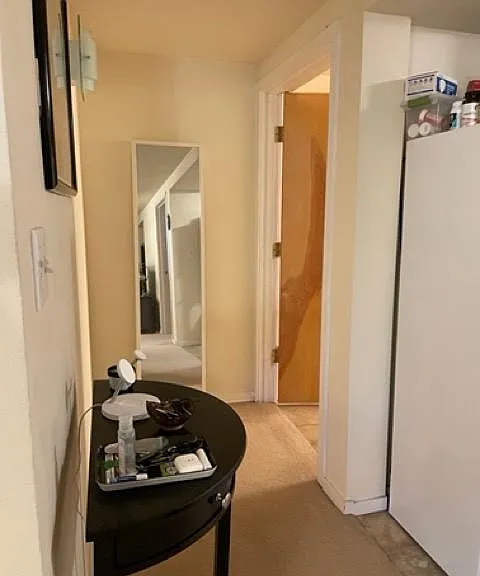 hallway to the bathroom